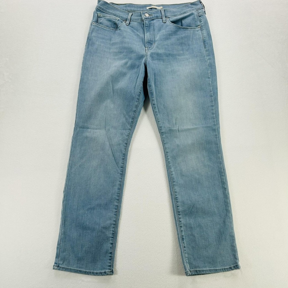 Levi's Classic Straight Jeans Womens 31x29 Light Wash Blue Denim Pants 5 Pocket